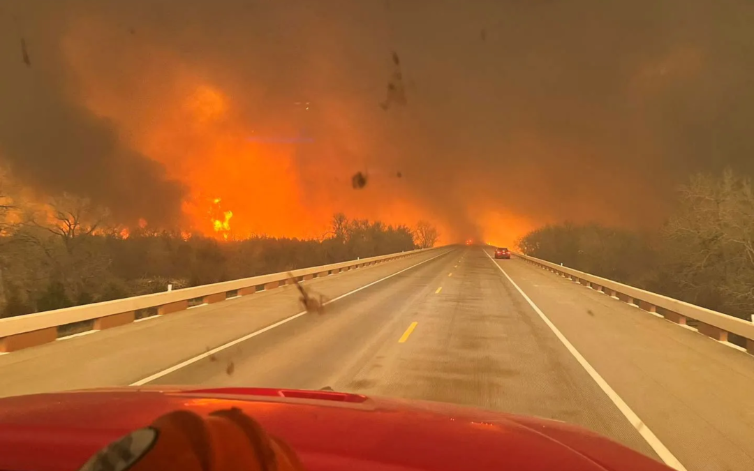 Texas Wildfires Rage, Second-Largest in State History Scorches 500,000 Acres