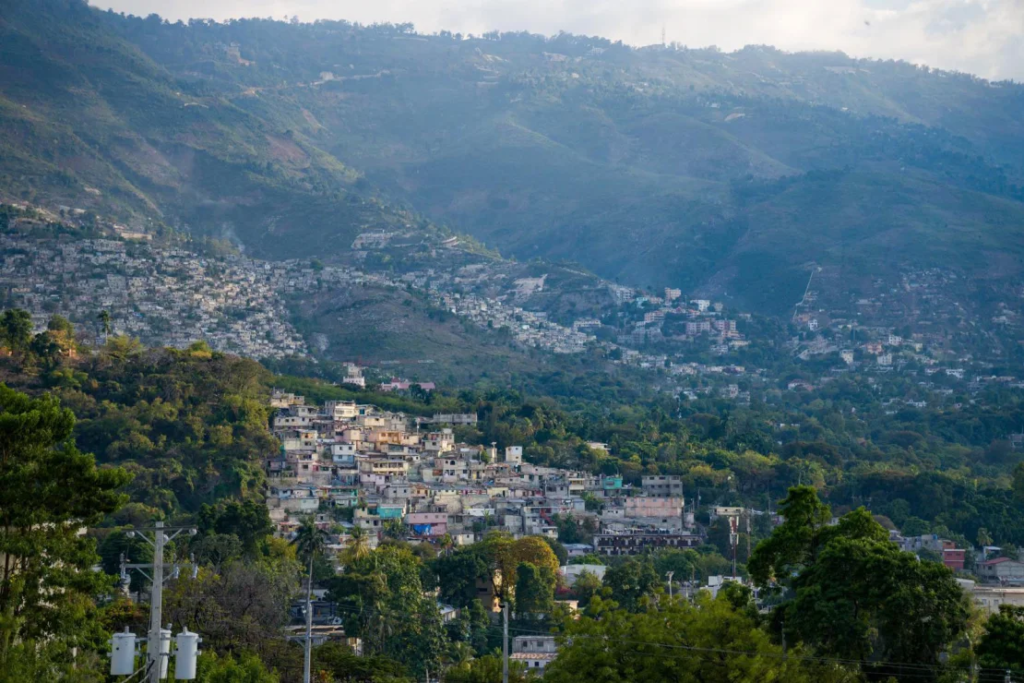 Port-au-Prince seen from helicopter on March 15, 2024. Evelio Contreras/CNN