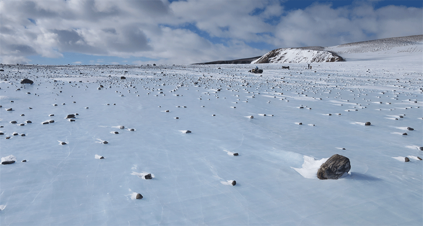 Thousands of meteorites disappear into Antarctic ice due to climate change