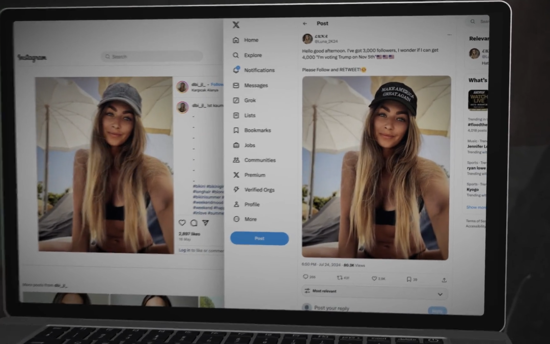 European Influencers’ Photos Hijacked to Spread Pro-Trump Propaganda on X