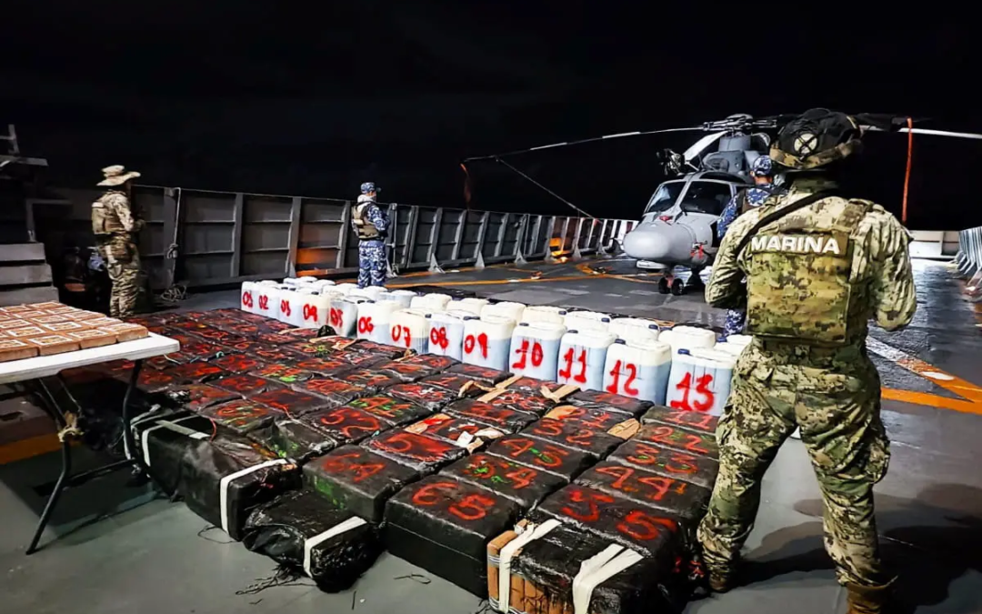 Mexico Makes Record Seizure of 8.3 Tons of Drugs in Pacific Waters