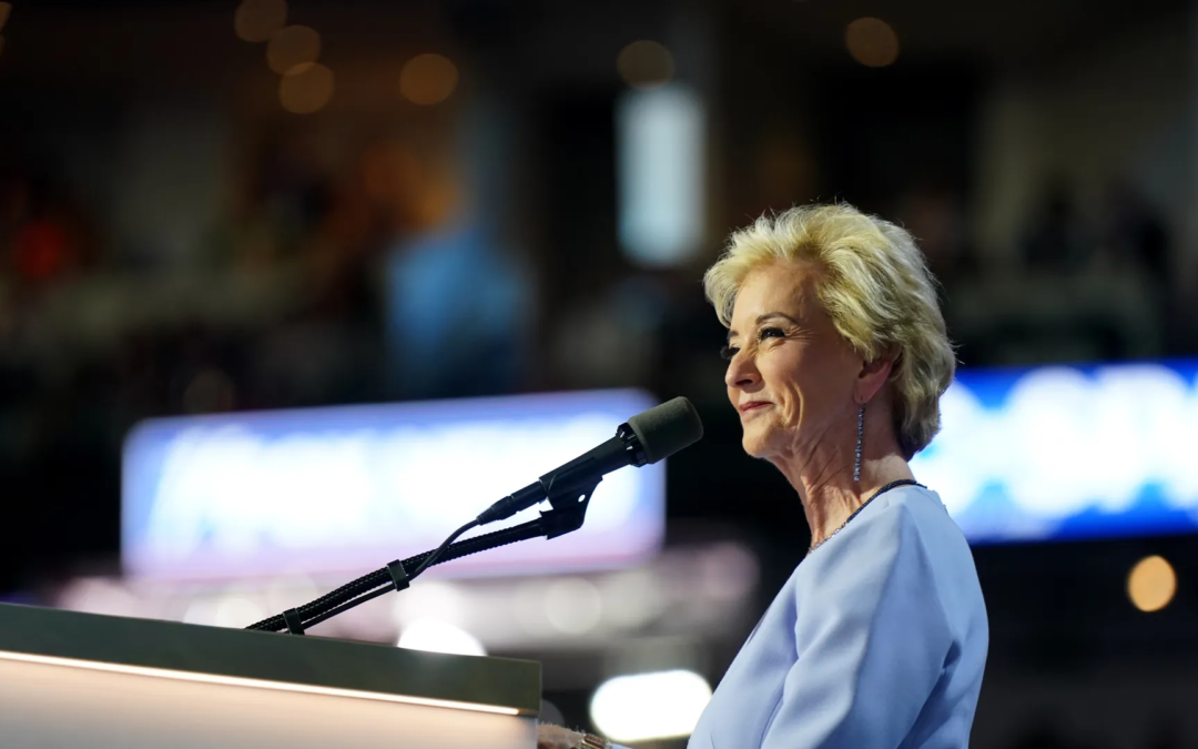 Trump Names Linda McMahon as Secretary of Education Nominee