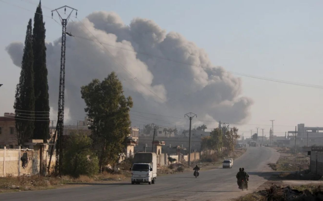 Syrian and Russian Forces Intensify Strikes as Rebels Seize Key Territories in Aleppo and Idlib